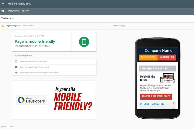 Google recommends mobile-responsive websites as a best practice for web design
