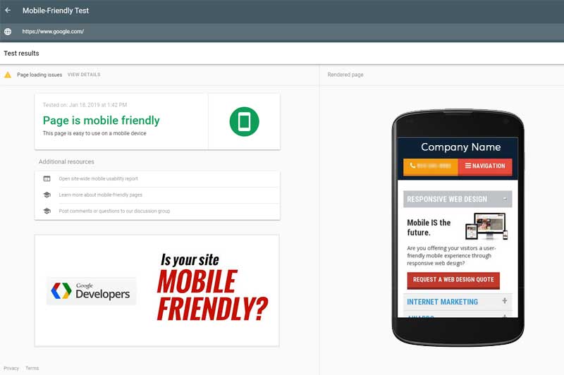 google-mobile-website-testing